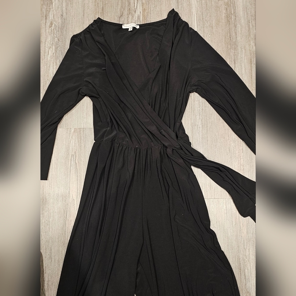 Size Medium | Annalee + Hope Black Long Sleeve Jumpsuit Romper - Picture 3 of 8